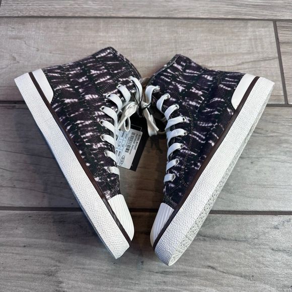 Isabel Marant Canvas Purple High-Top Sneaker Logo Print Size 39/7.5 - Picture 6 of 8